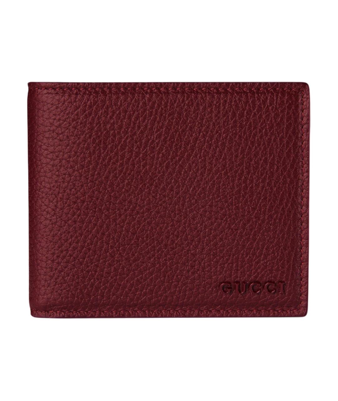 GUCCI Красный кожаный кошелек, фото 1