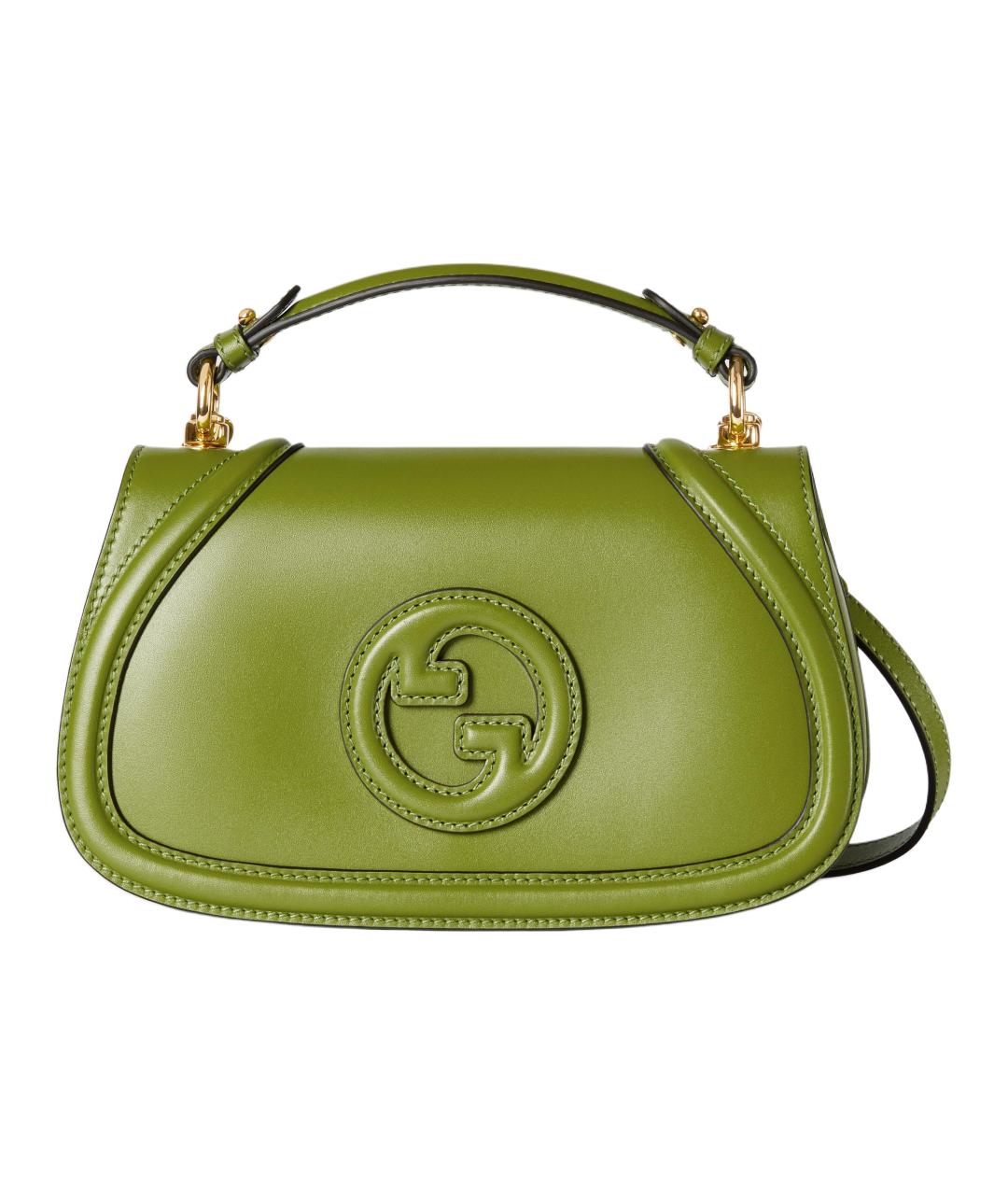 GUCCI Зеленая кожаная сумка через плечо, фото 1