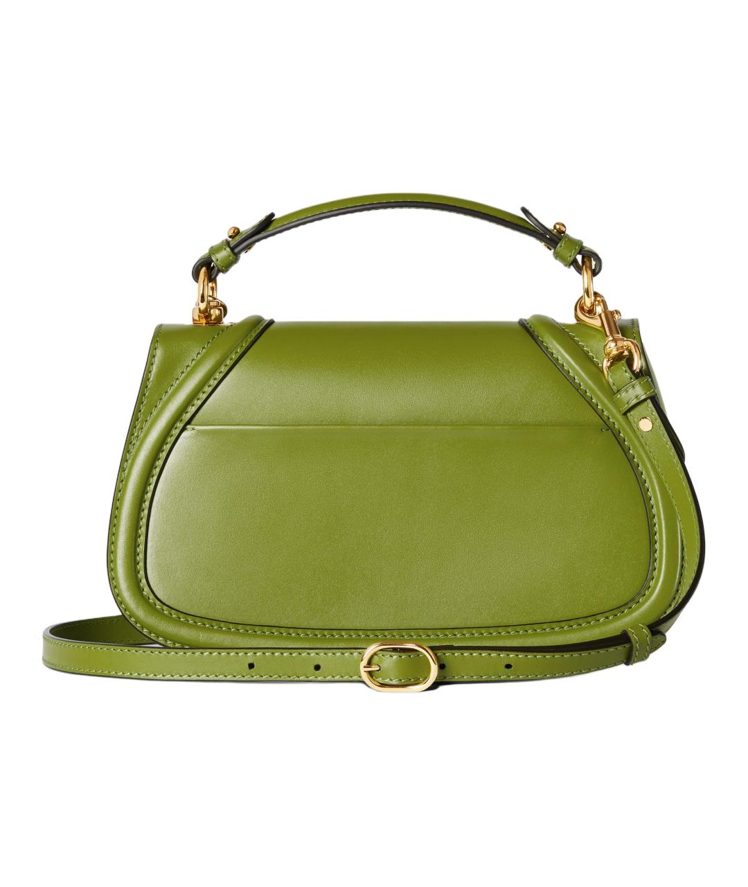 GUCCI Зеленая кожаная сумка через плечо, фото 4