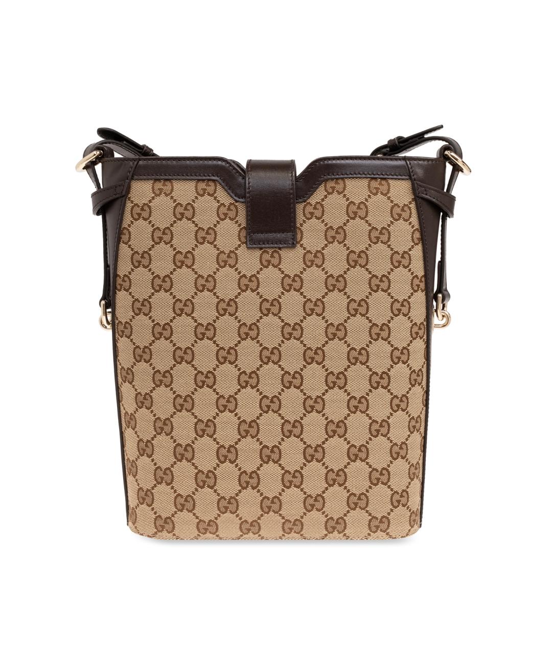 GUCCI Бежевая тканевая сумка через плечо, фото 4