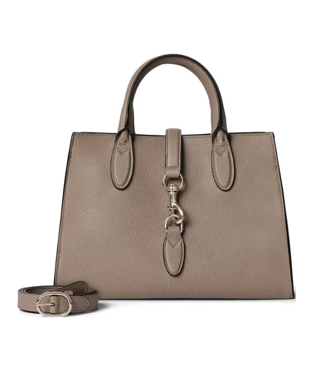 GUCCI Бежевая кожаная сумка через плечо, фото 2