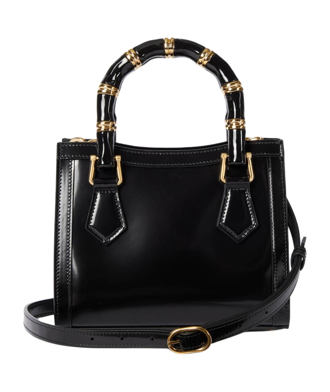 GUCCI Черная кожаная сумка через плечо, фото 4