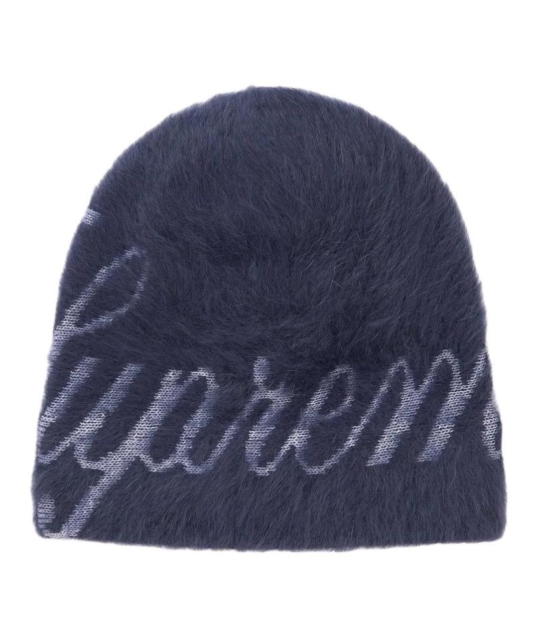 SUPREME Темно-синяя шапка, фото 1