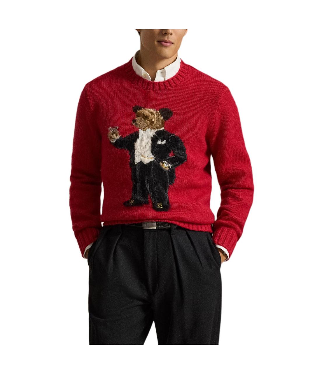 POLO RALPH LAUREN Красный джемпер / свитер, фото 2