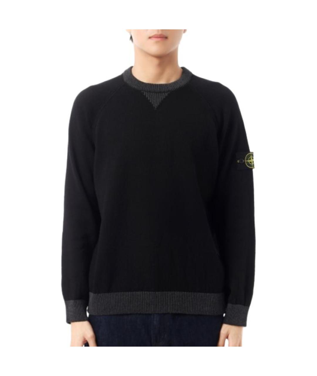 STONE ISLAND Черный джемпер / свитер, фото 6