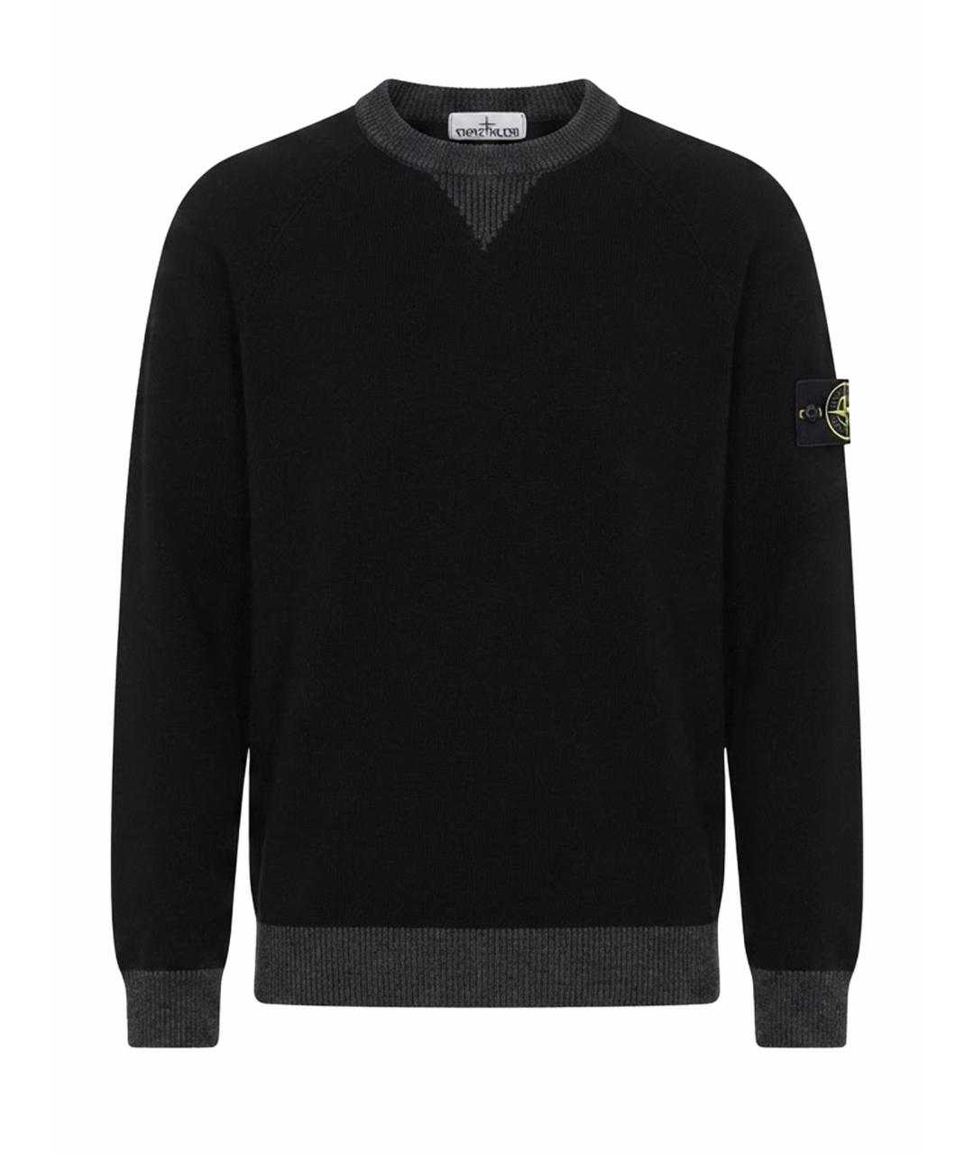 STONE ISLAND Черный джемпер / свитер, фото 1