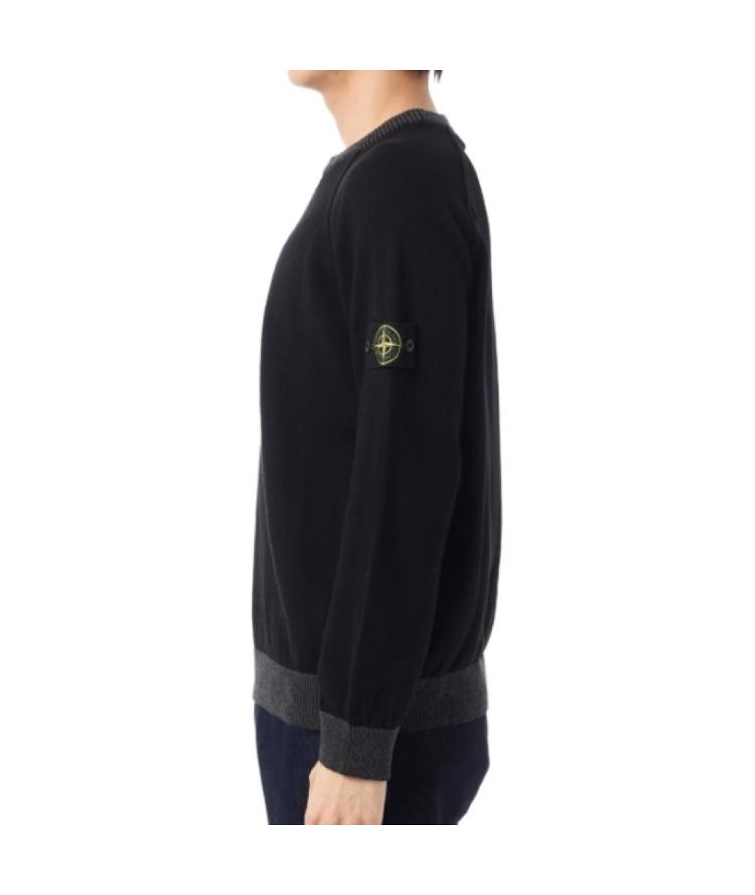 STONE ISLAND Черный джемпер / свитер, фото 3