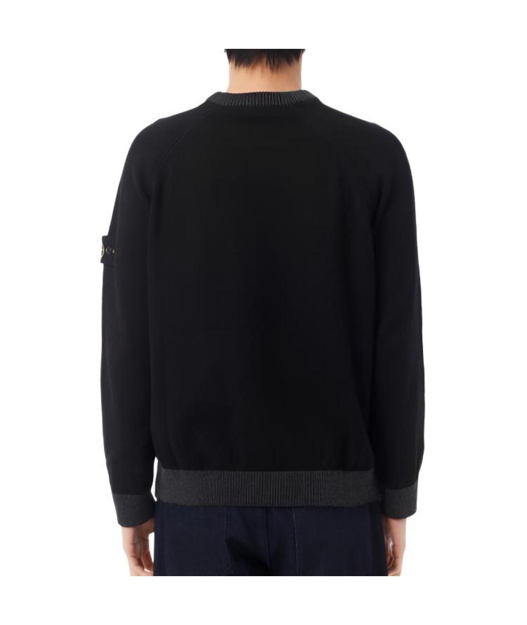 STONE ISLAND Черный джемпер / свитер, фото 2