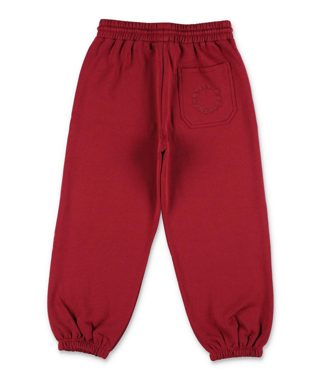 STELLA MCCARTNEY KIDS Бордовые хлопковые брюки и шорты, фото 3