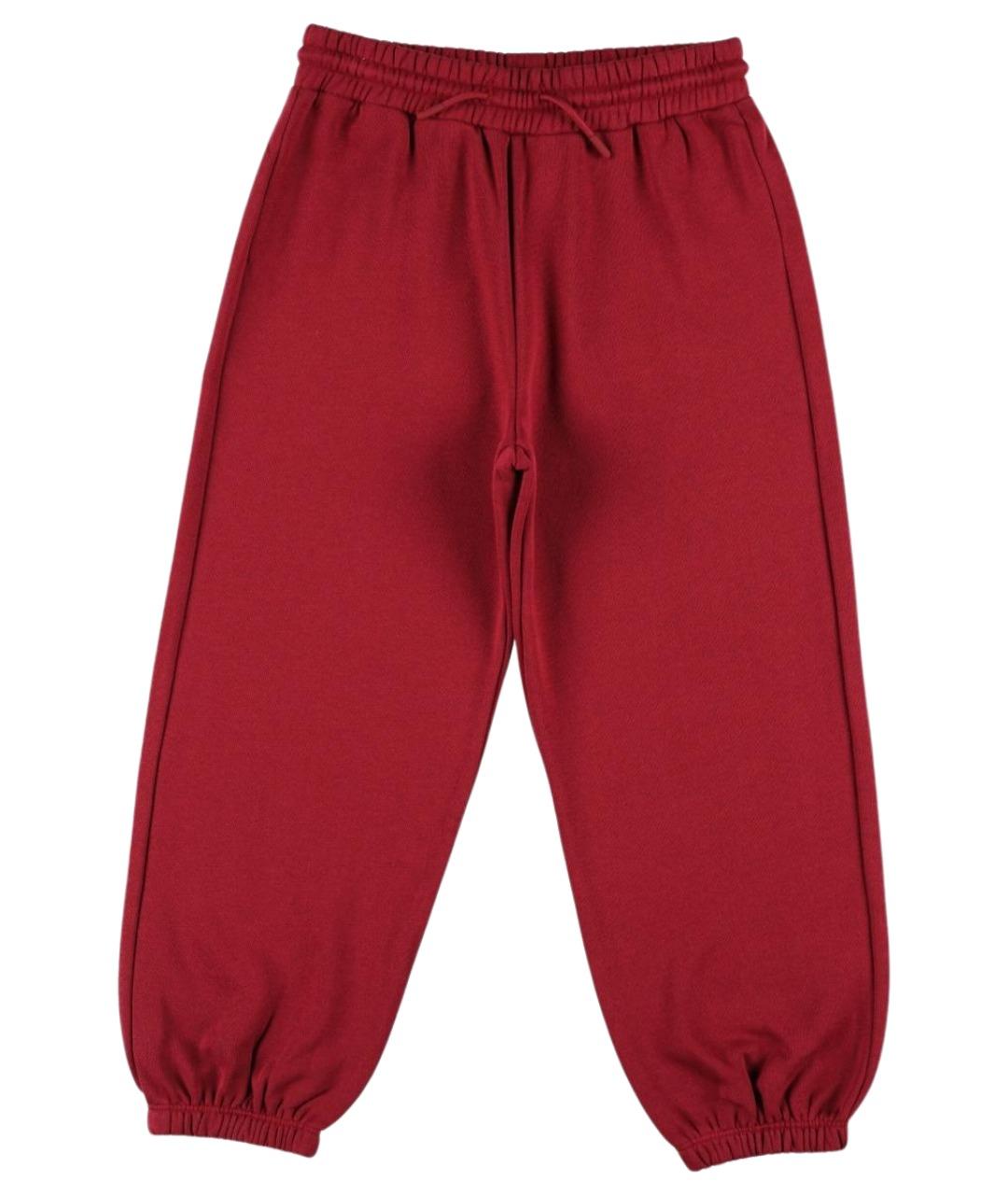 STELLA MCCARTNEY KIDS Бордовые хлопковые брюки и шорты, фото 1
