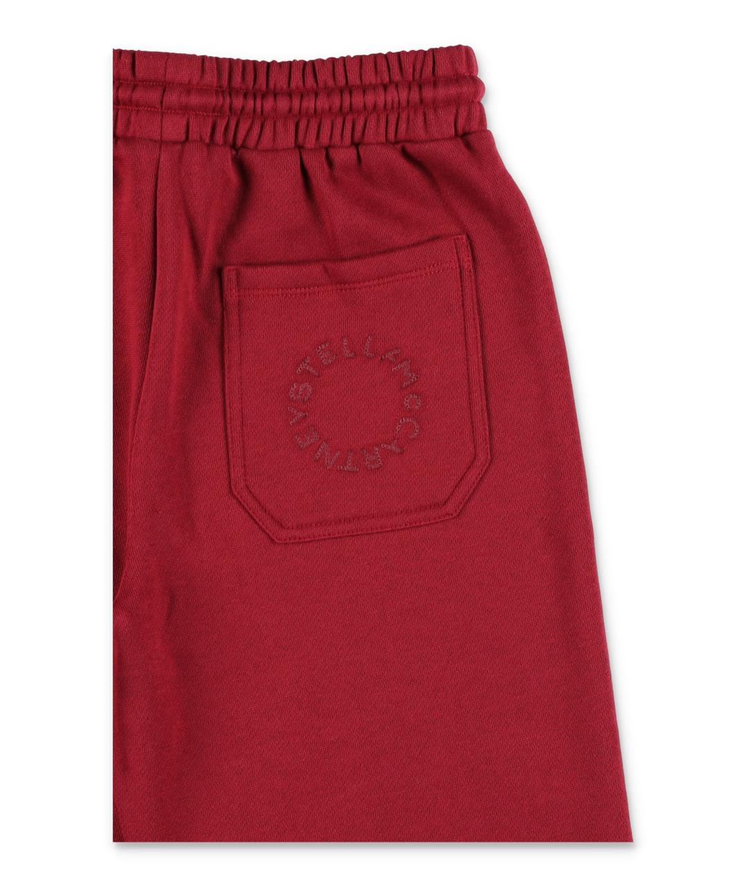 STELLA MCCARTNEY KIDS Бордовые хлопковые брюки и шорты, фото 2