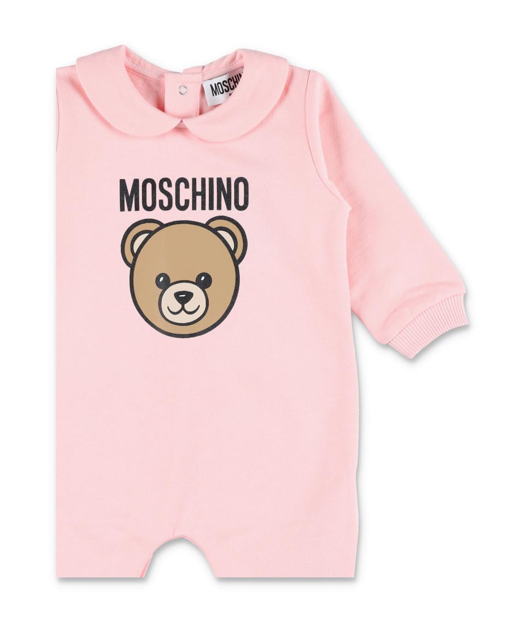 MOSCHINO Розовый хлопковый комбинезон, фото 2