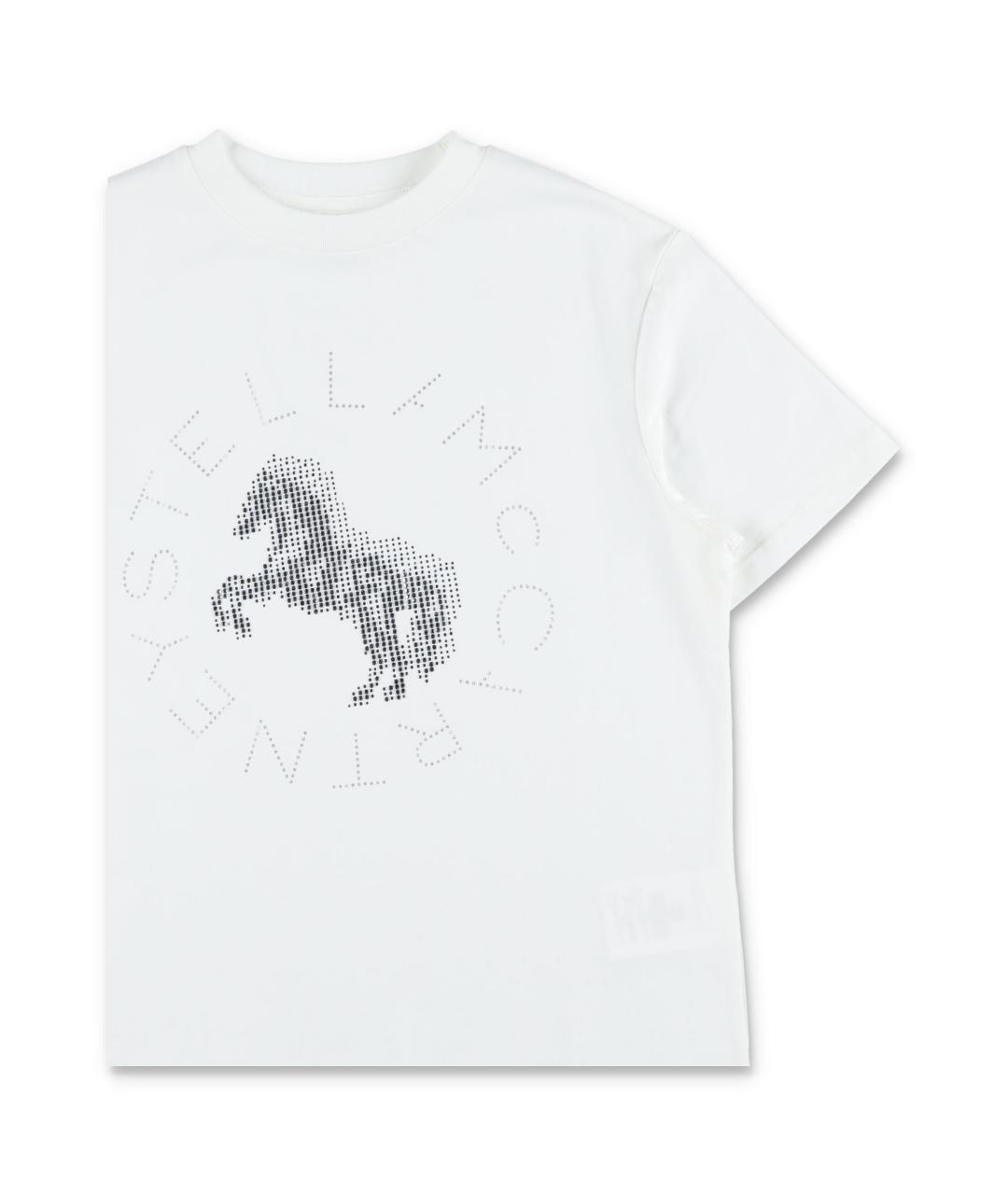 STELLA MCCARTNEY KIDS Белый хлопковый детская футболка / топ, фото 2