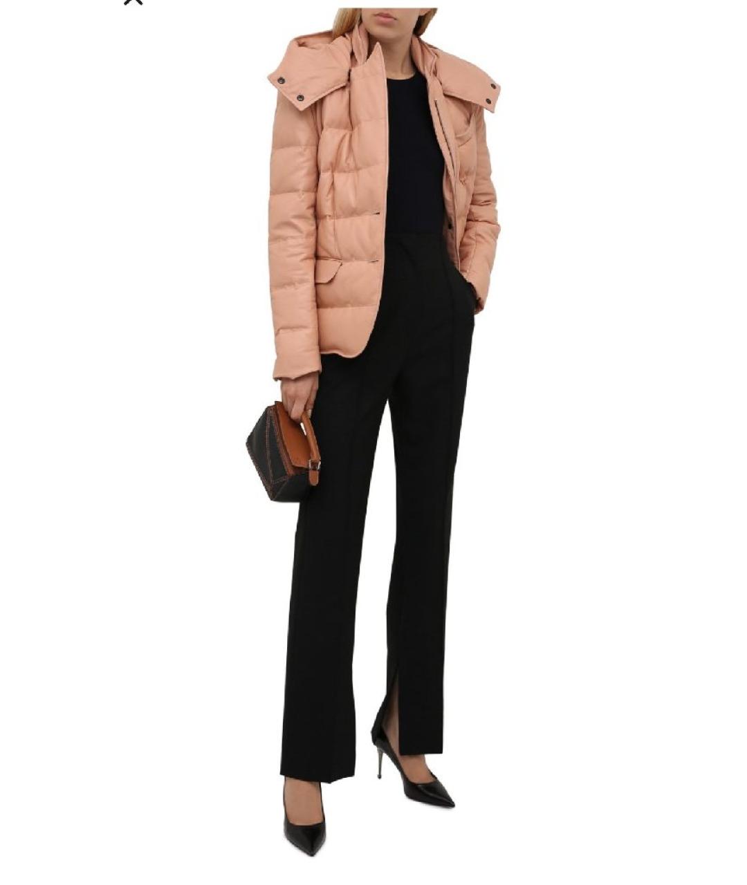 TOM FORD Бежевый кожаный пуховик, фото 2