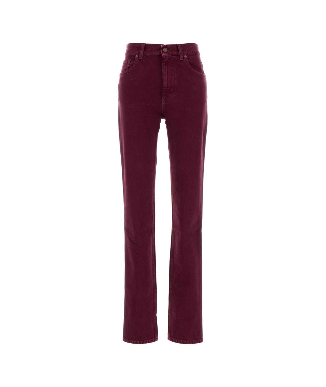 CHLOE Фиолетовые хлопковые прямые джинсы, фото 1