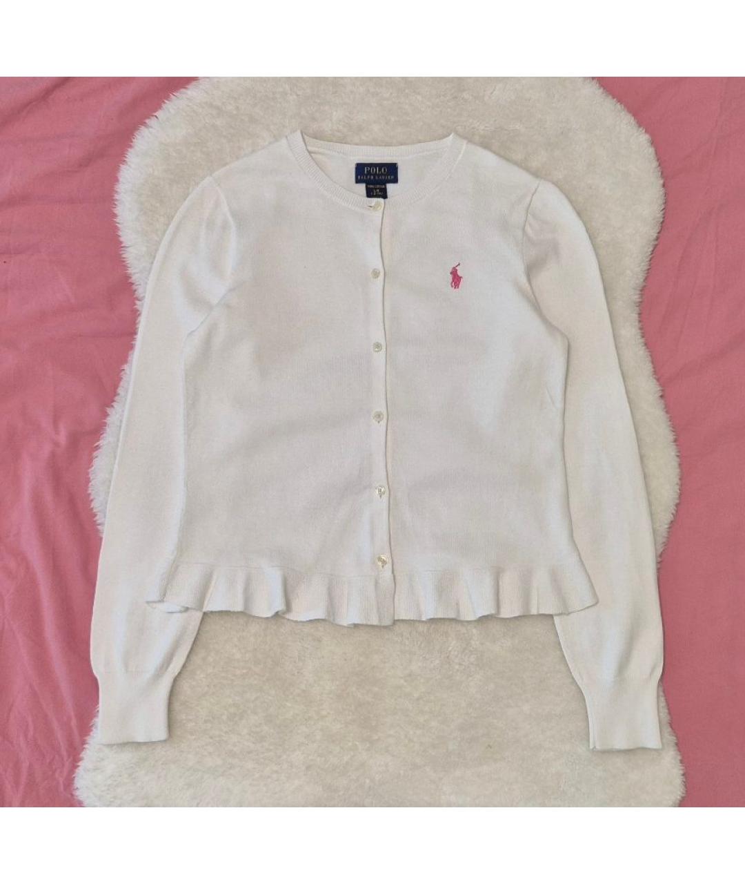 POLO RALPH LAUREN Белый хлопковый кардиган, фото 10