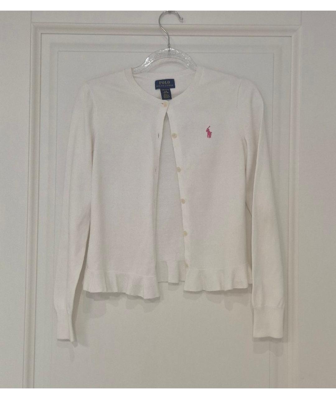 POLO RALPH LAUREN Белый хлопковый кардиган, фото 8