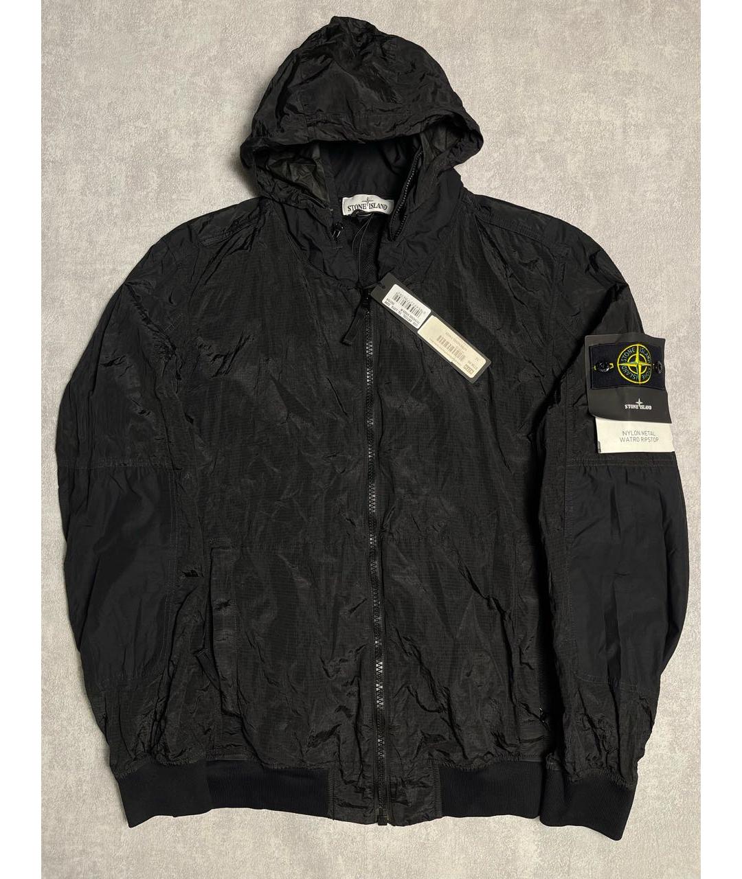 STONE ISLAND Черная нейлоновая куртка, фото 2