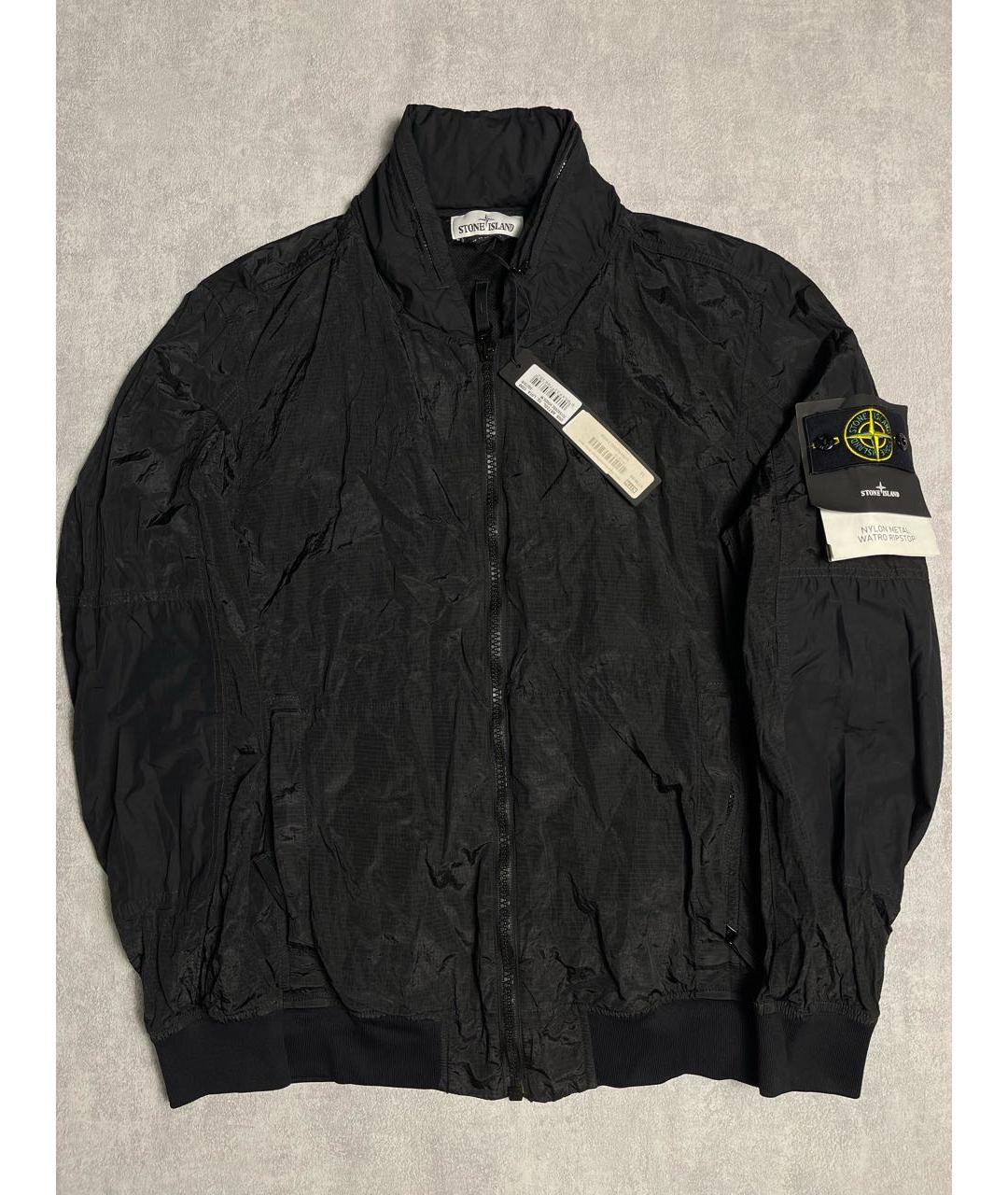 STONE ISLAND Черная нейлоновая куртка, фото 3