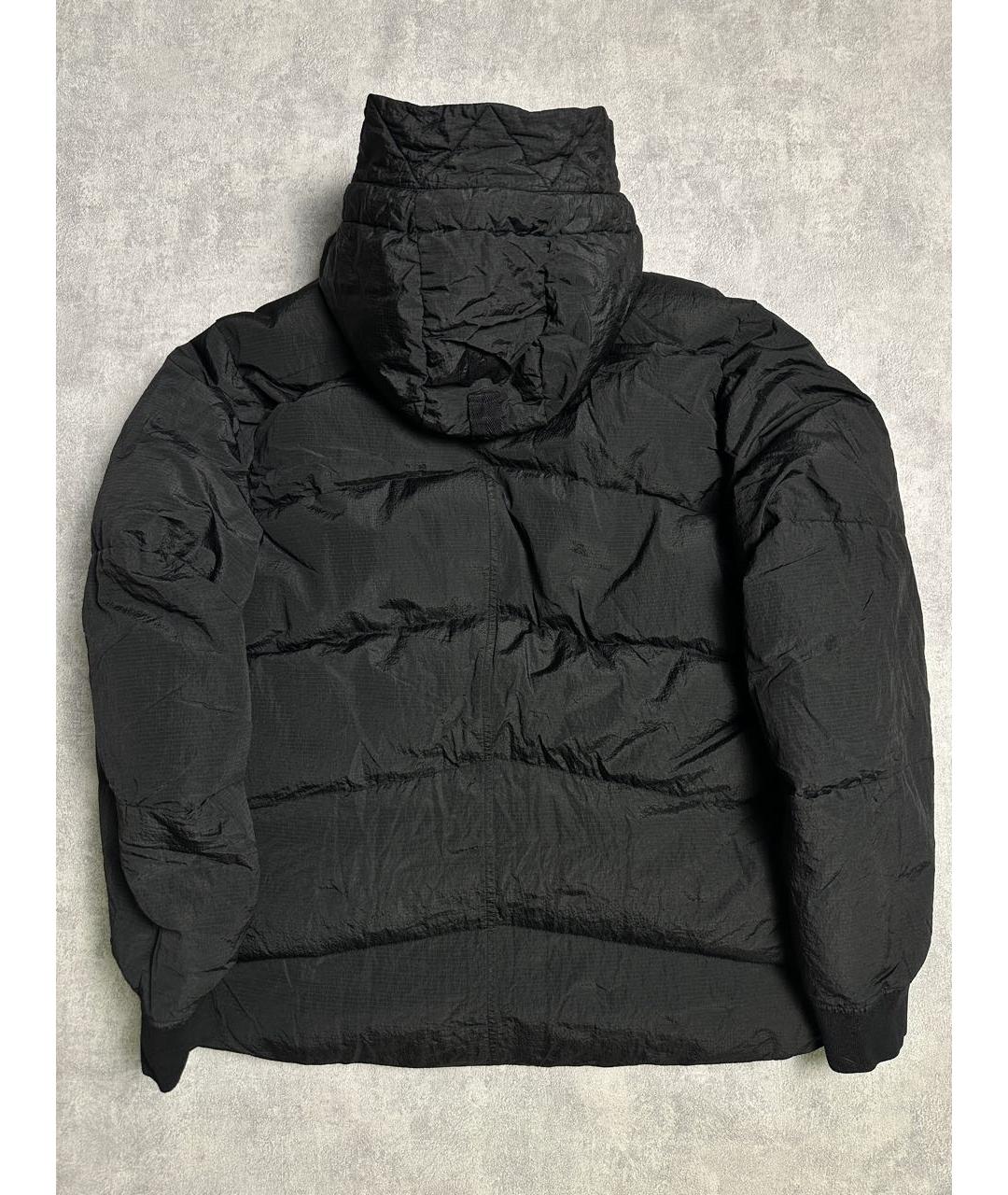 STONE ISLAND Черный нейлоновый пуховик, фото 4