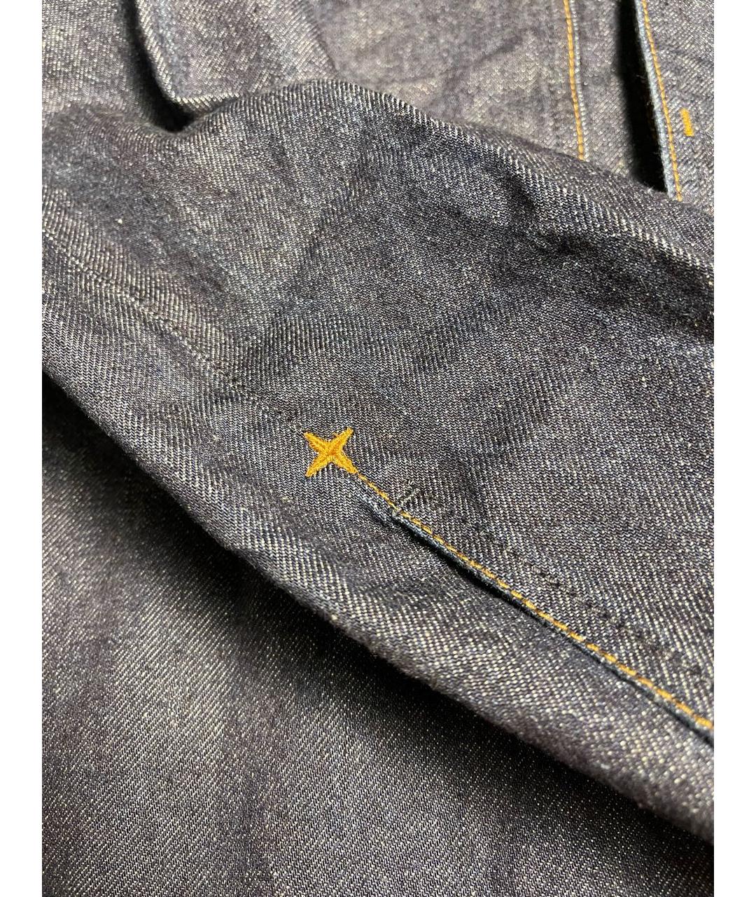 STONE ISLAND Темно-синяя хлопковая куртка, фото 6