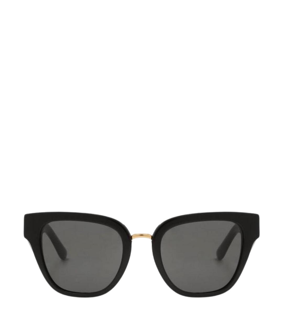 DOLCE&GABBANA Черные пластиковые солнцезащитные очки, фото 1