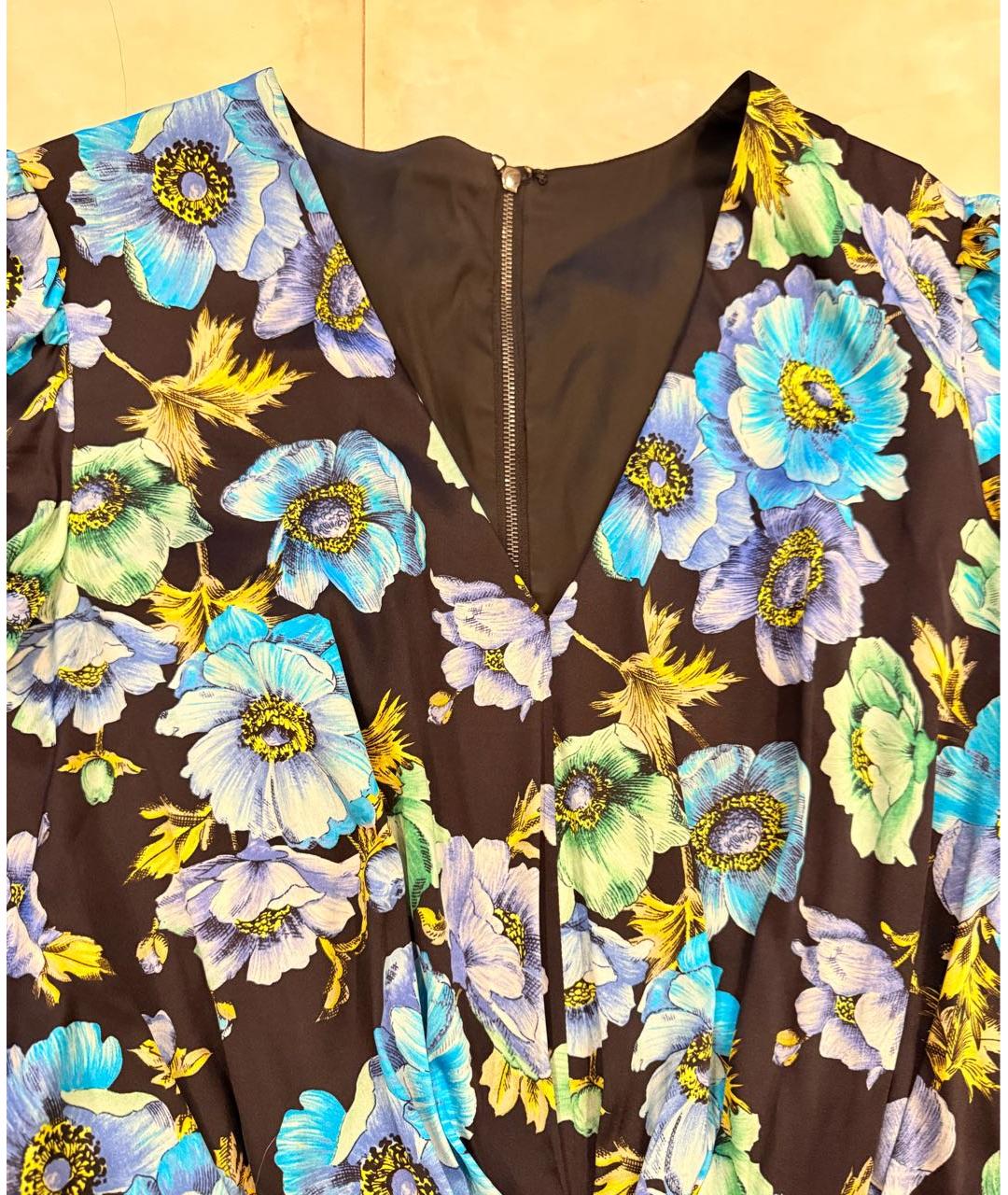 DOLCE&GABBANA Мульти шелковое коктейльное платье, фото 3