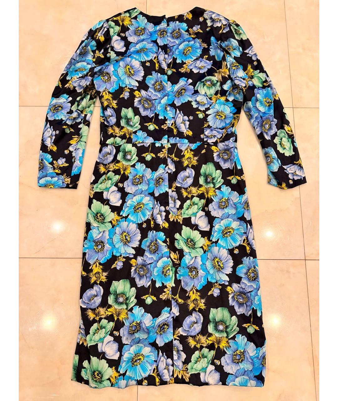 DOLCE&GABBANA Мульти шелковое коктейльное платье, фото 2