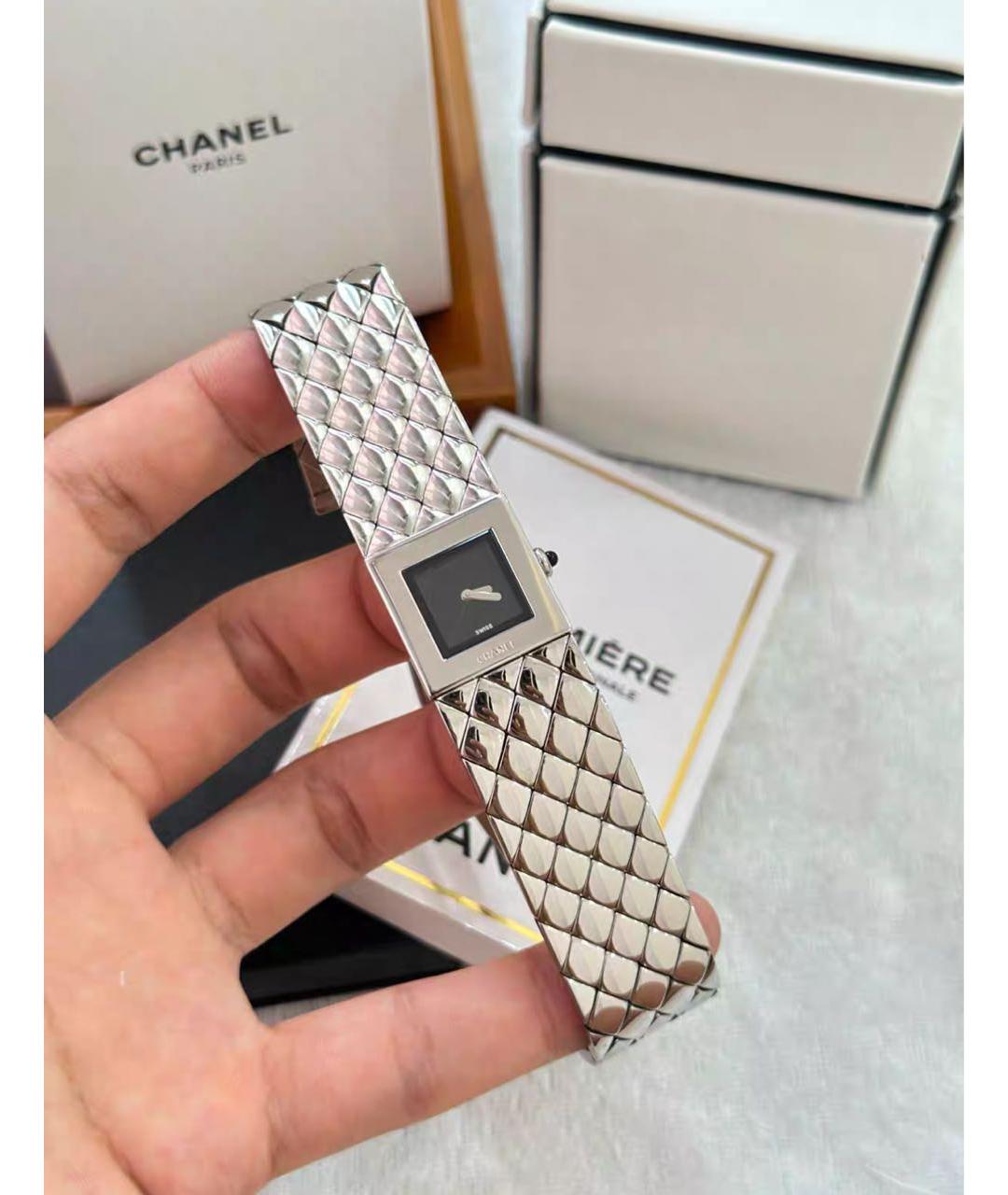 CHANEL Зеленые часы из кожи ящерицы, фото 8