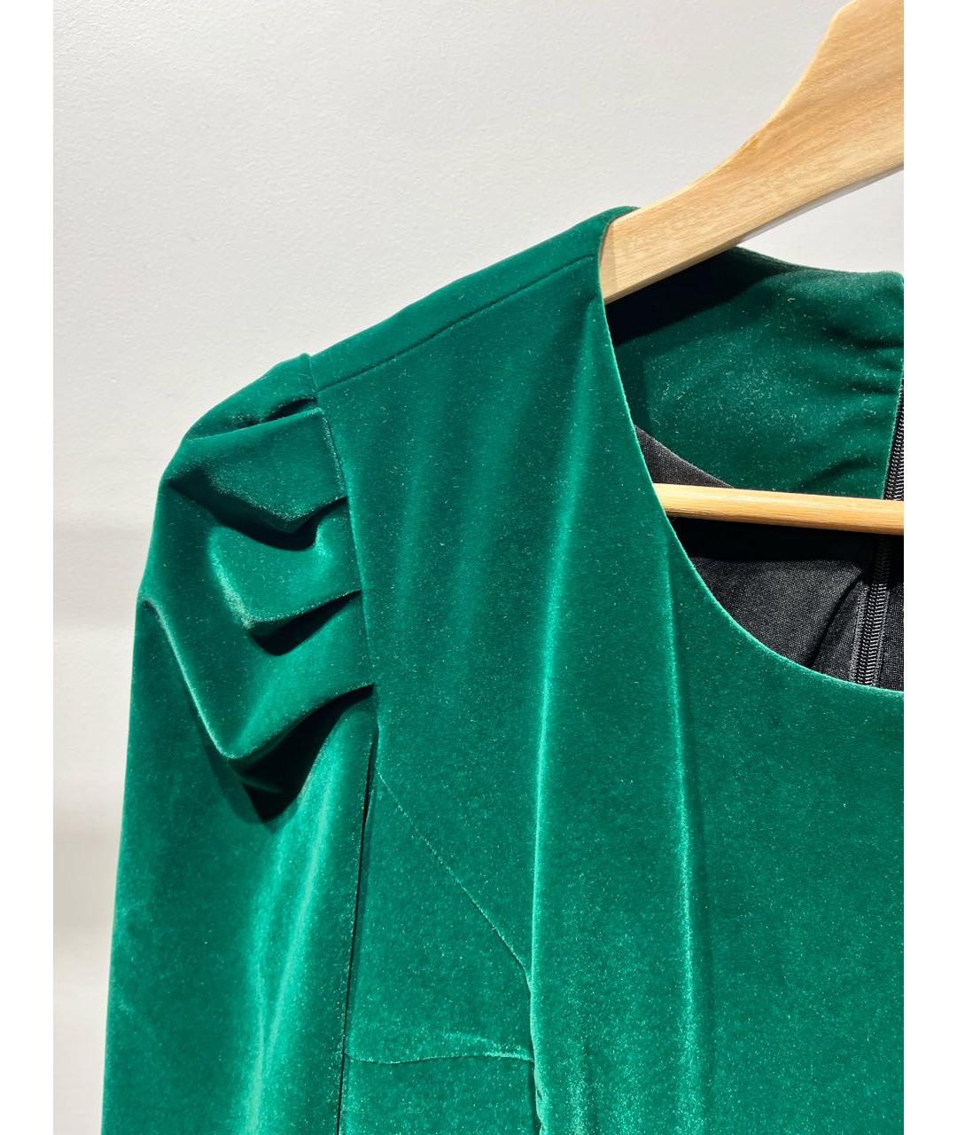 PIERRE BALMAIN Зеленое бархатное вечернее платье, фото 6