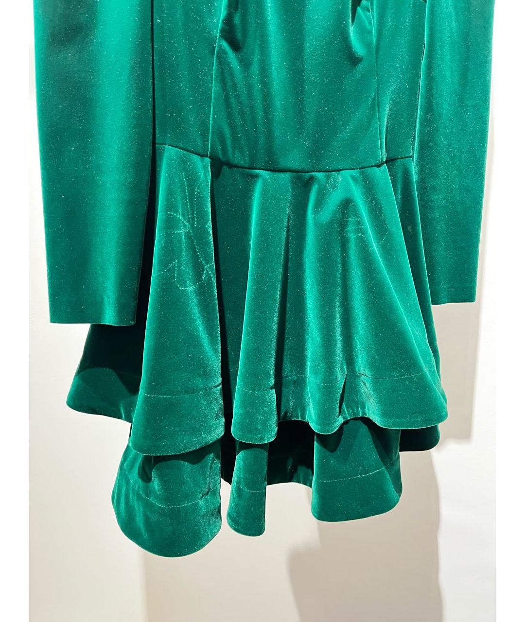 PIERRE BALMAIN Зеленое бархатное вечернее платье, фото 5