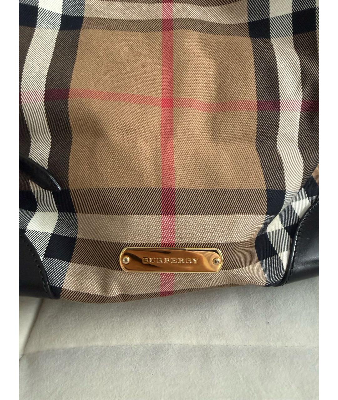 BURBERRY Бежевая кожаная сумка тоут, фото 2