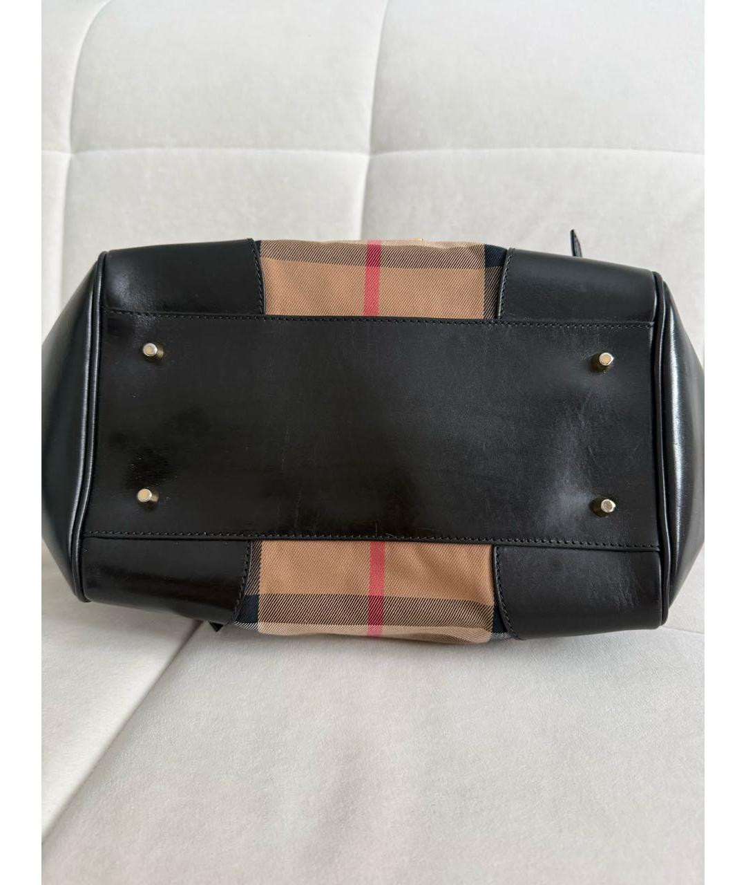 BURBERRY Бежевая кожаная сумка тоут, фото 3