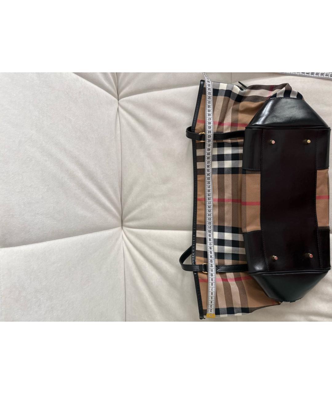 BURBERRY Бежевая кожаная сумка тоут, фото 8