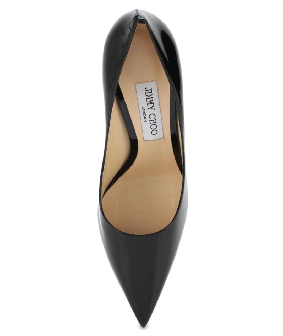 JIMMY CHOO Черные туфли из лакированной кожи, фото 2