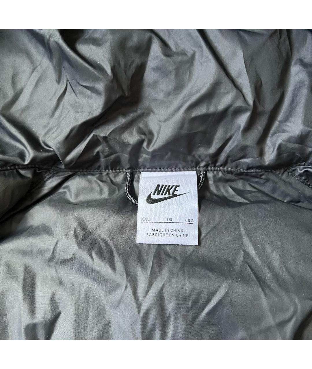 NIKE Черный пуховик, фото 3