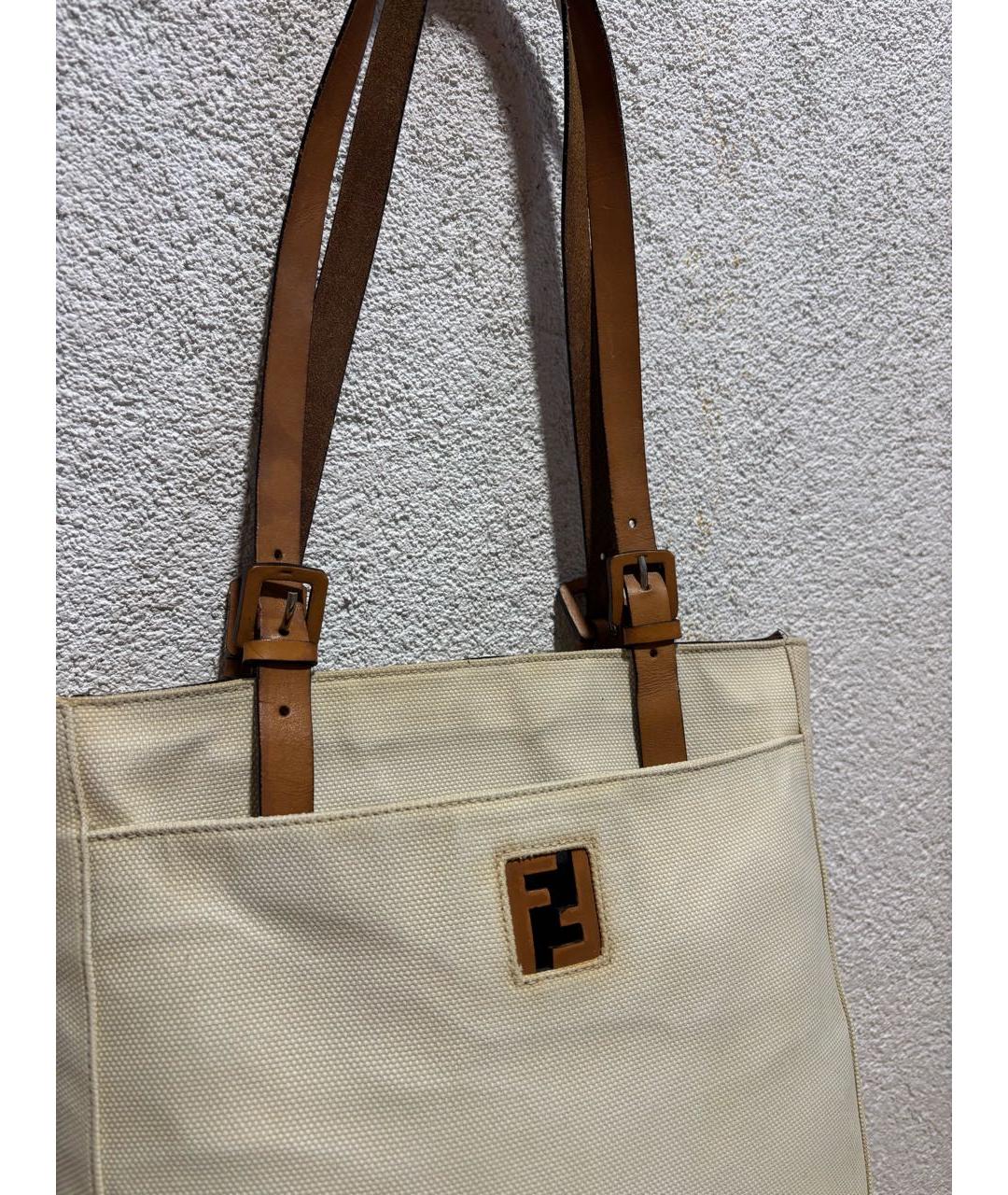 FENDI Хлопковая сумка тоут, фото 2
