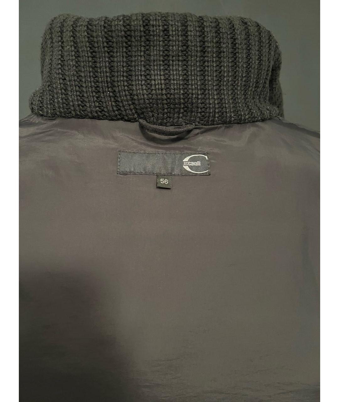 CAVALLI CLASS Черный полиэстеровый пуховик, фото 3