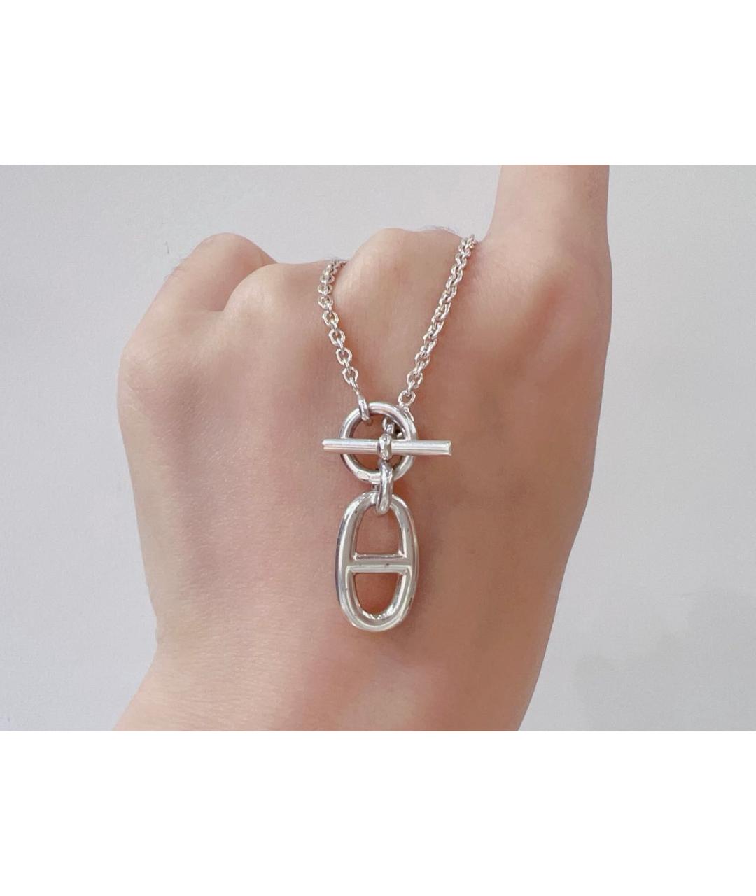 HERMES Серебряная серебряная подвеска, фото 3