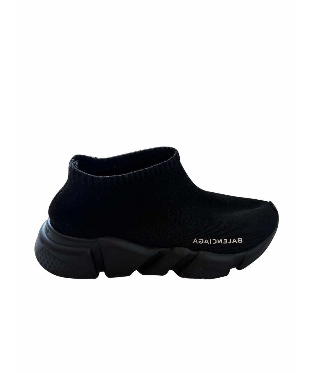 BALENCIAGA Черные текстильные кроссовки, фото 1