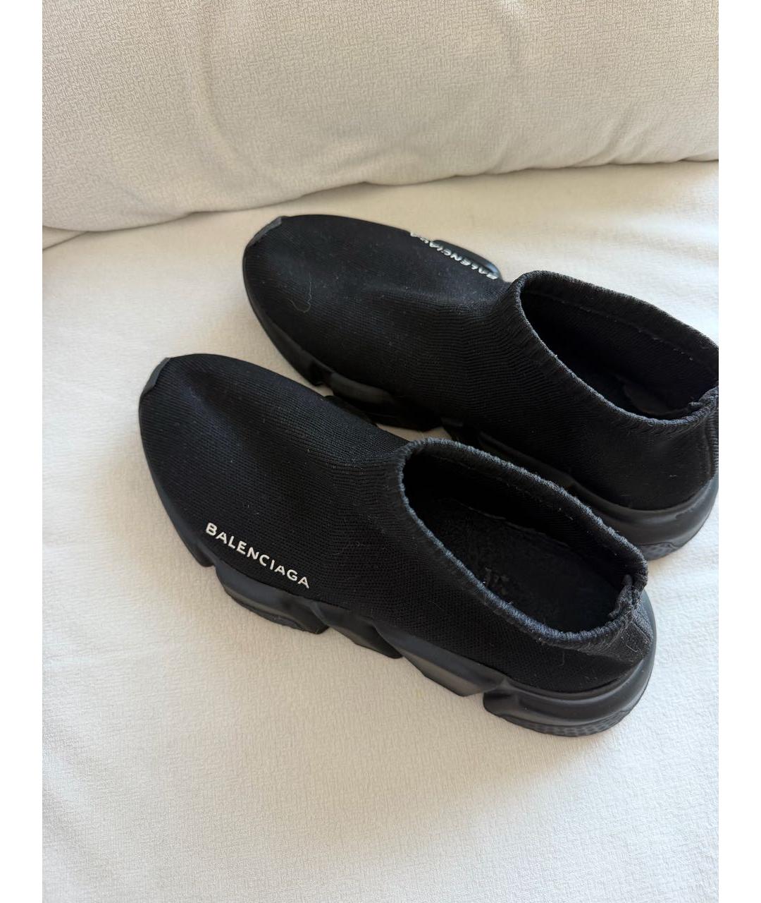 BALENCIAGA Черные текстильные кроссовки, фото 5
