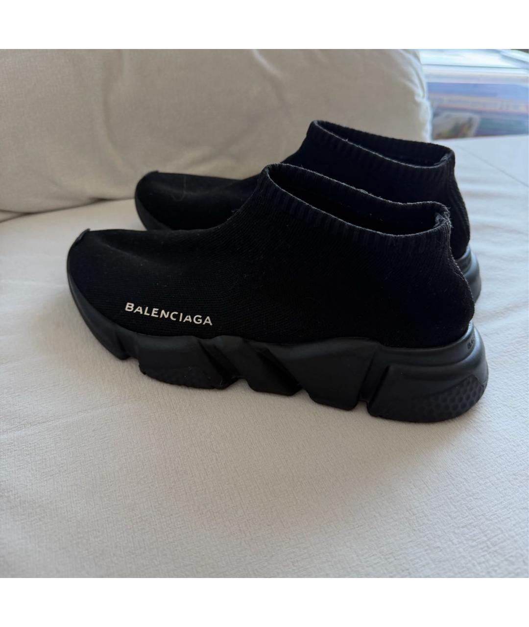 BALENCIAGA Черные текстильные кроссовки, фото 7