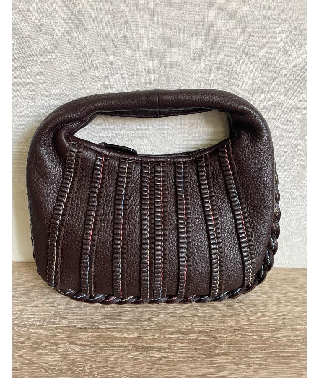 BOTTEGA VENETA Кожаная сумка с короткими ручками, фото 9