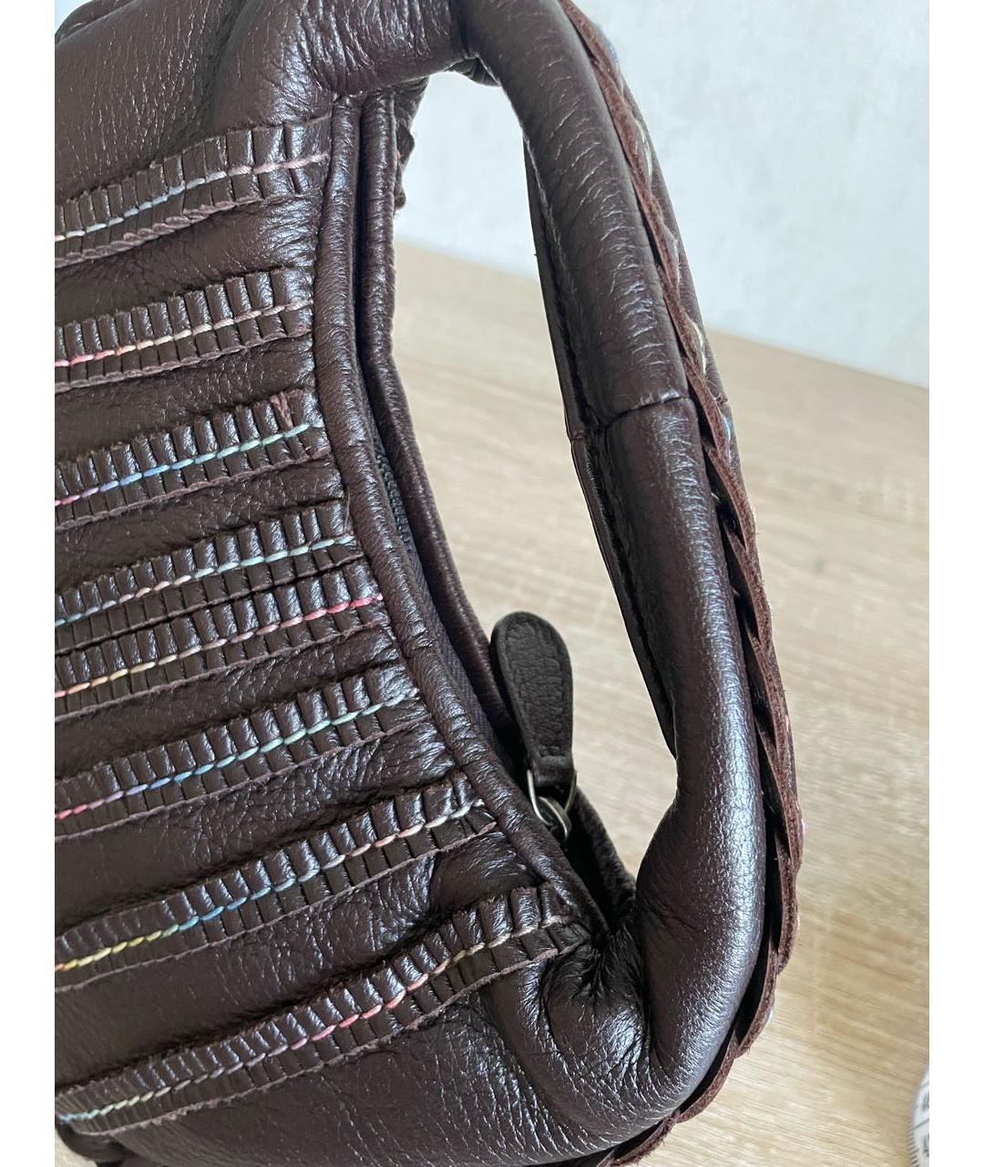 BOTTEGA VENETA Кожаная сумка с короткими ручками, фото 5