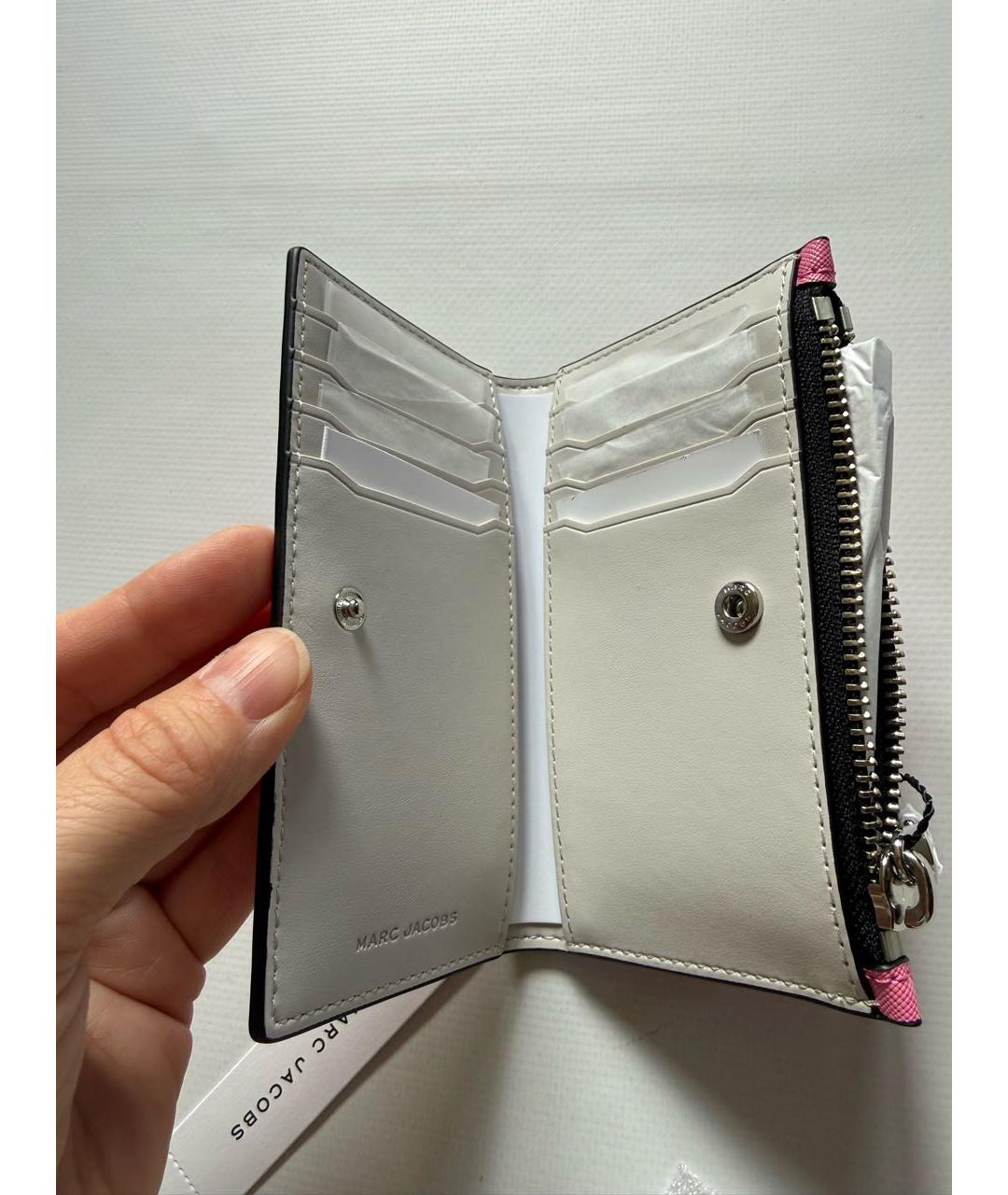 MARC JACOBS Розовый кожаный кошелек, фото 4