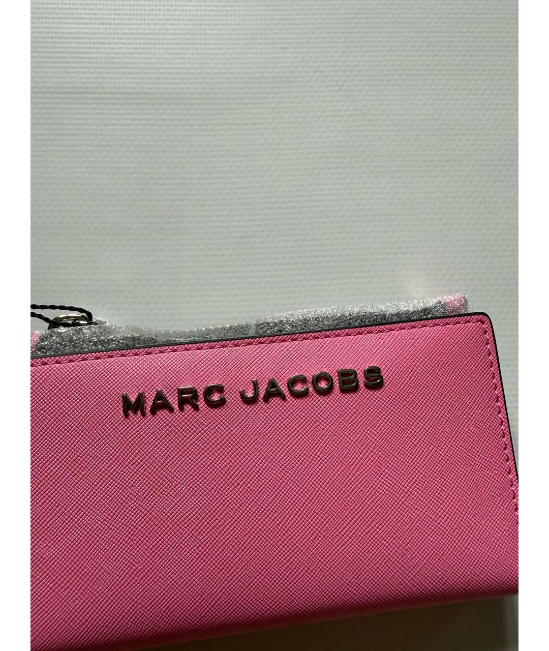 MARC JACOBS Розовый кожаный кошелек, фото 2