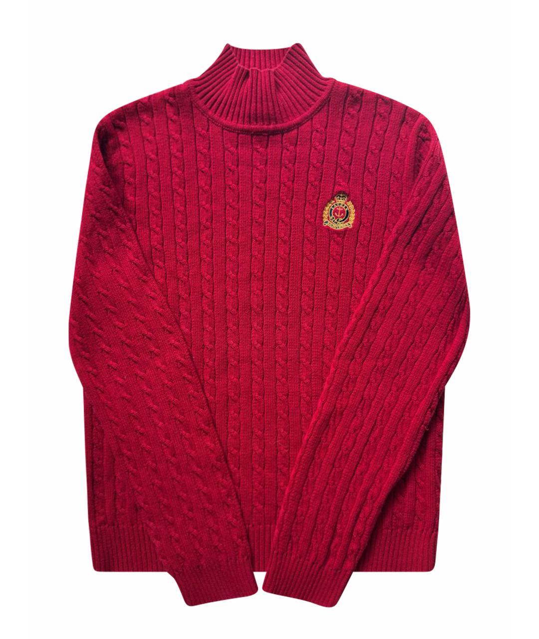 RALPH LAUREN Красный хлопковый джемпер / свитер, фото 1