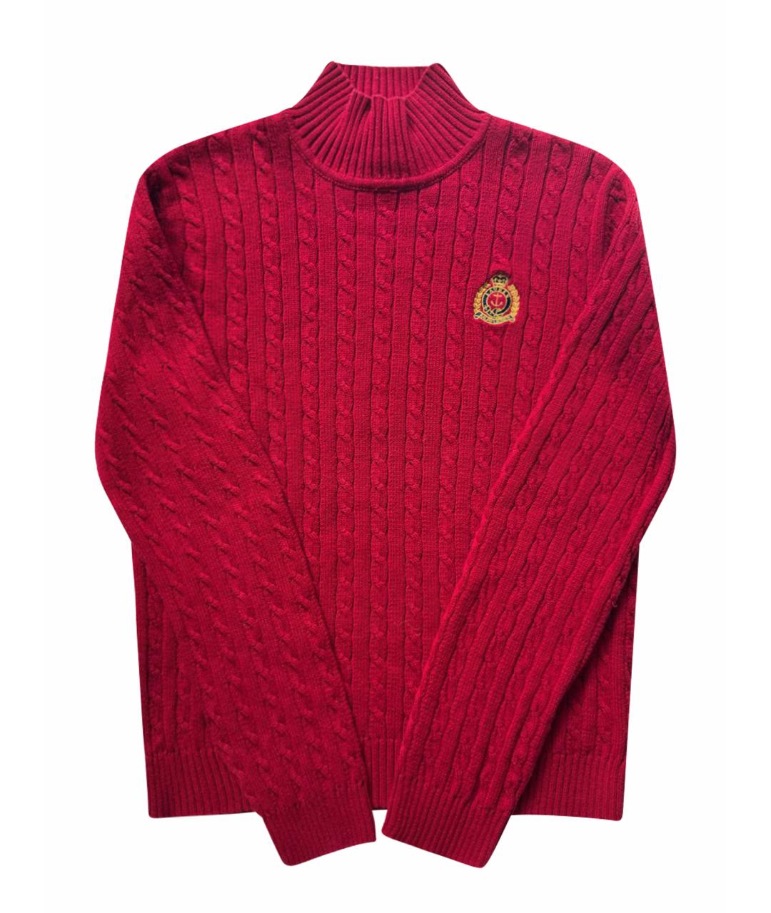 RALPH LAUREN Красный хлопковый джемпер / свитер, фото 4