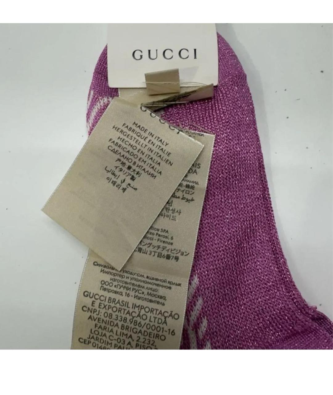 GUCCI Розовые носки, чулки и колготы, фото 3