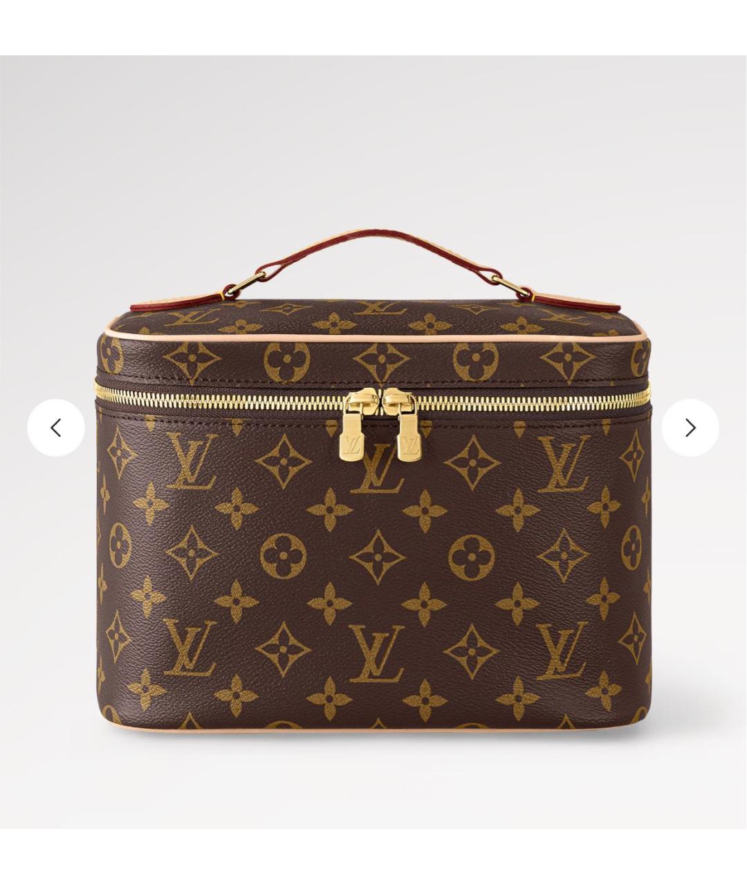 LOUIS VUITTON Коричневая косметичка, фото 9